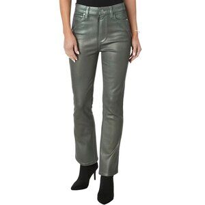 NEW Paige Claudine Mystical Green Coated High Waisted Jeans Size 29